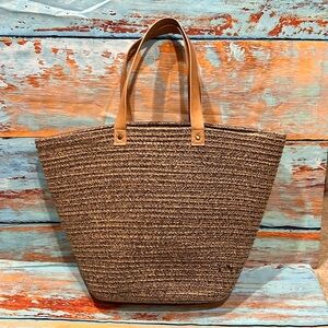 Large Straw( woven) beach or market bag..